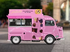 Godiva pink truck