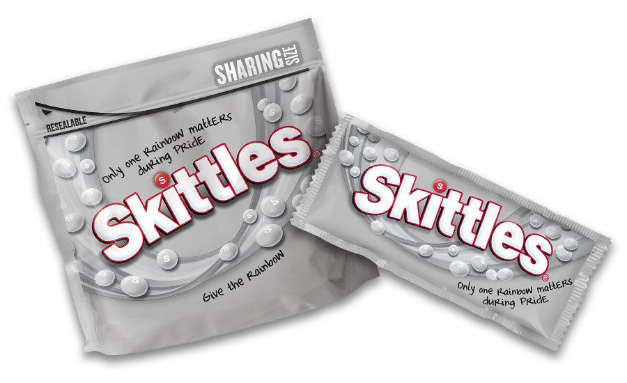 Skittles brings back allgray Pride Packs 20210510 Snack Food