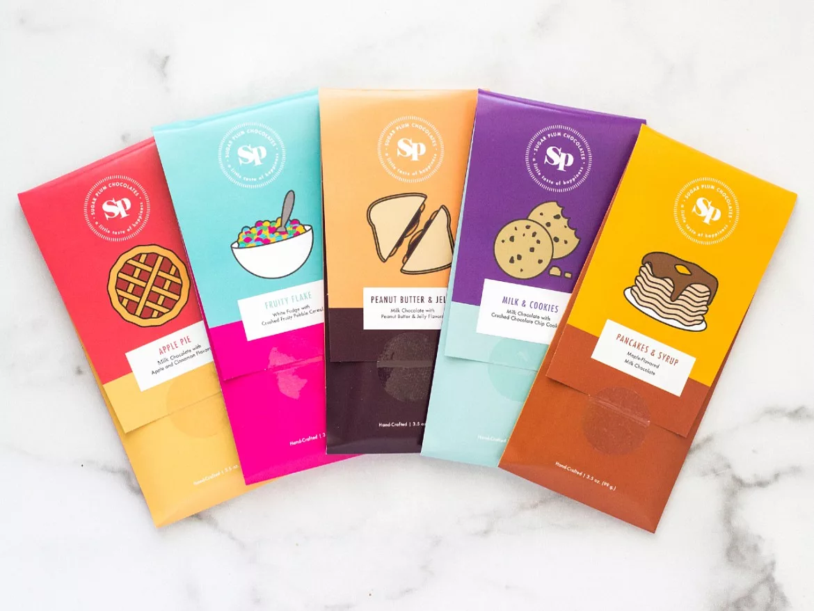 Sugar Plum chocolate bars