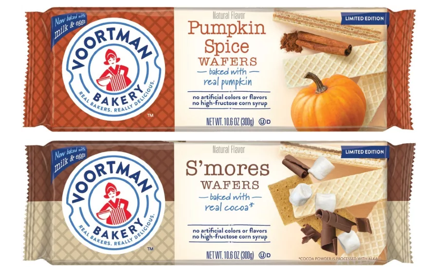 Voortman releases Pumpkin Spice, S'mores Flavored Wafers