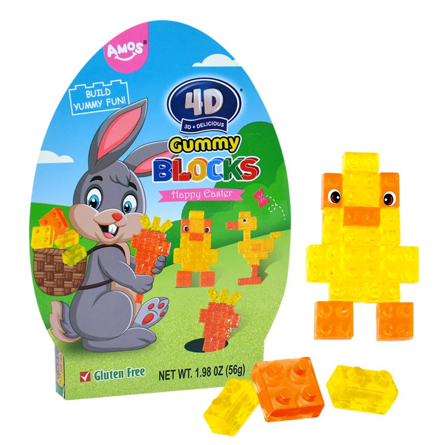 Amos 4D Gummy Blocks Easter Egg box