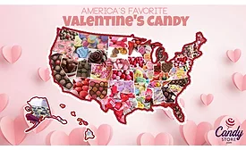 50 States Valentines Day Candy 2021