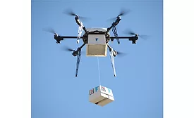 Flirtey's drone delivering 7-Eleven goods in Reno, Nev.