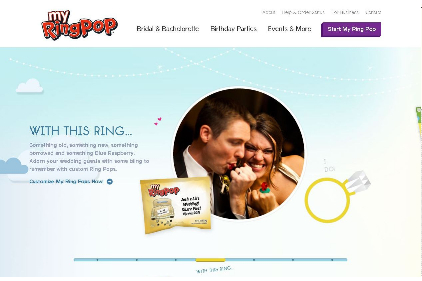 My Ring Pop customized website