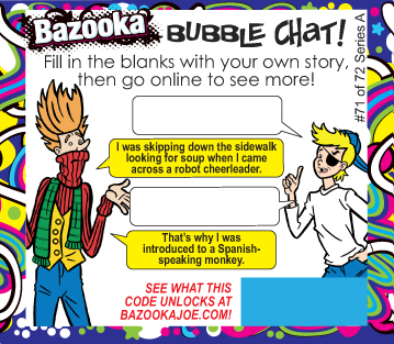 bazooka gum relaunch comic
