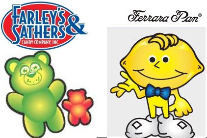 ferrara pan farleys and sathers lemon head big gold bear trolli