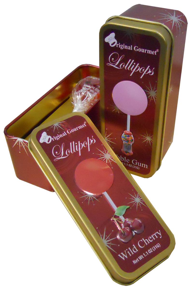 Original Gourmet lollipop tins