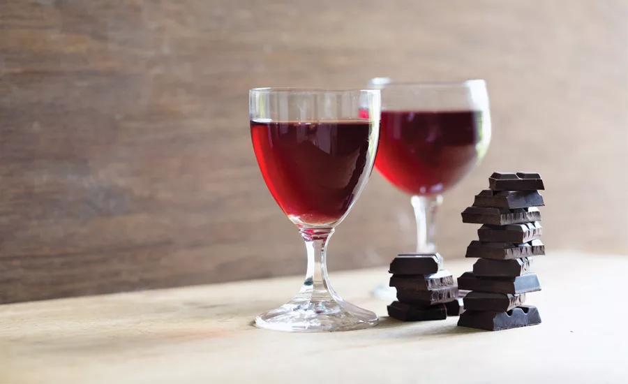 wine and chocolate pairing