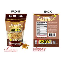 Udi's Gluten Free Au Naturel Granola