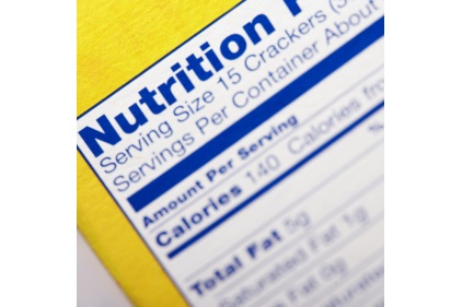 Nutrition Label Closeup