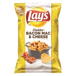 Lay's Cheddar Bacon Mac & Cheese Potato Chips