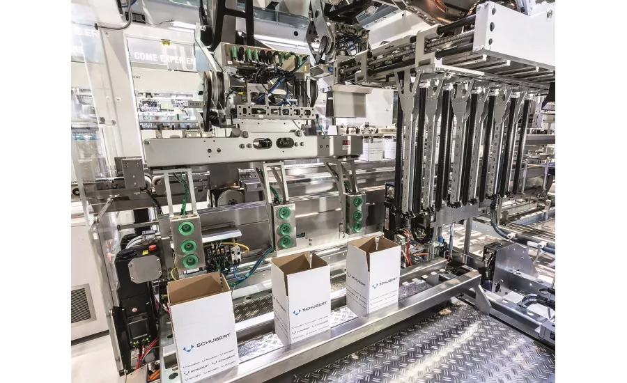 Schubert high-performance erector for RSC cartons
