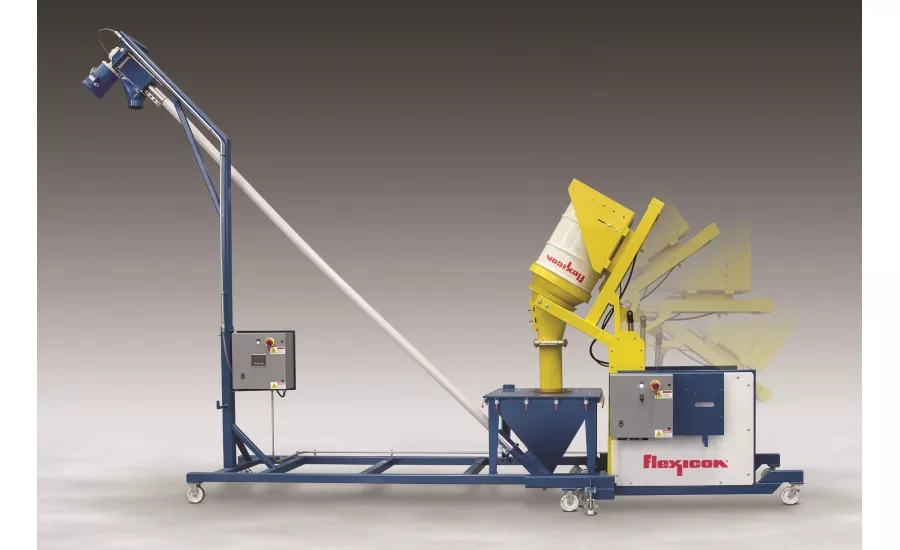 Flexicon MOBILE DUMPER-CONVEYOR SYSTEM PERFORMS MULTIPLE TASKS