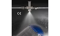 EXAIR No Drip Spray Nozzles sanitize, clean and cool while conserving liquid EXAIR No Drip Spray Nozzles sanitize, clean and cool while conserving liquid