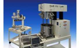 ROSS double planetary mixing, weighing and discharging system