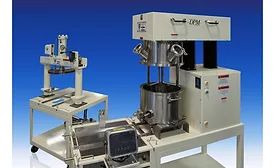 ROSS double planetary mixing, weighing and discharging system