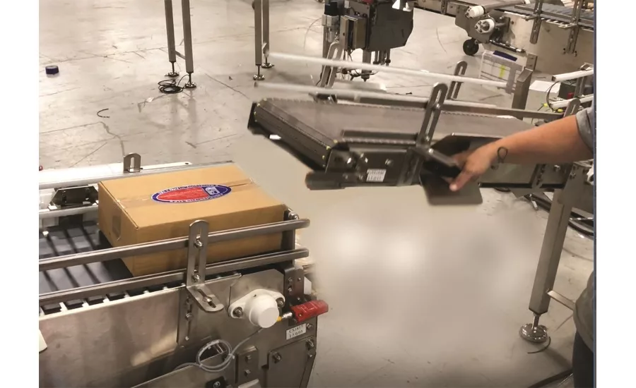 Multi-Conveyor metered merge with manual lift gates