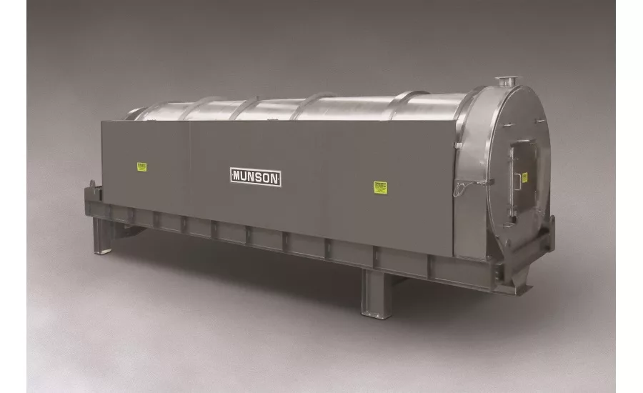 Munson rotary continuous mixer for bulk material in high volumes
