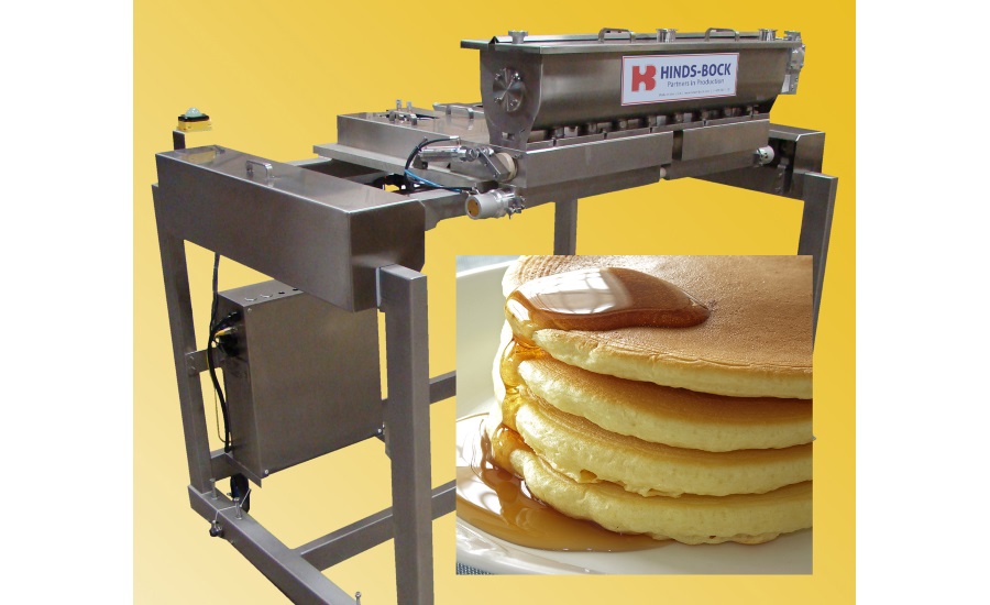 Hinds-Bock griddle depositors for pancakes and waffles