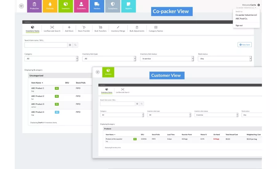 New Wherefour ERP software release makes inventory management easier between producers and copackers