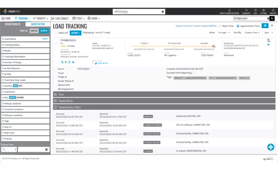 FourKites introduces industry-first dynamic ETAs for LTL freight