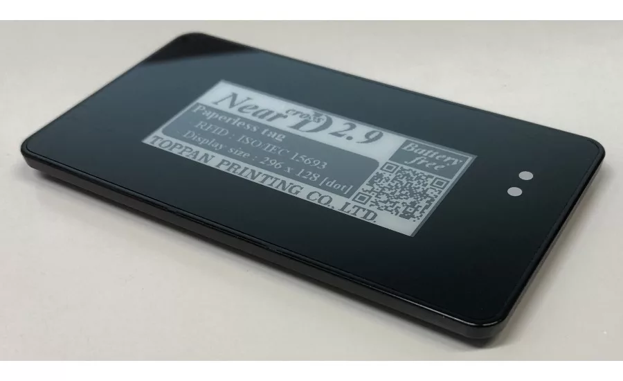 Toppans RFID tag with electronic paper display drives digital transformation in manufacturing
