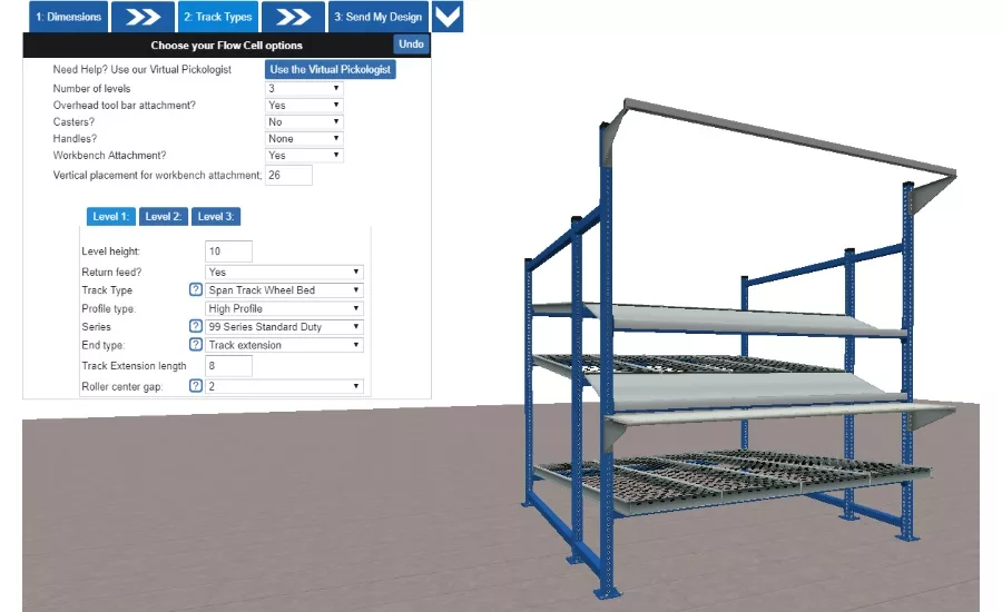 UNEX Manufacturing flow cell configurator