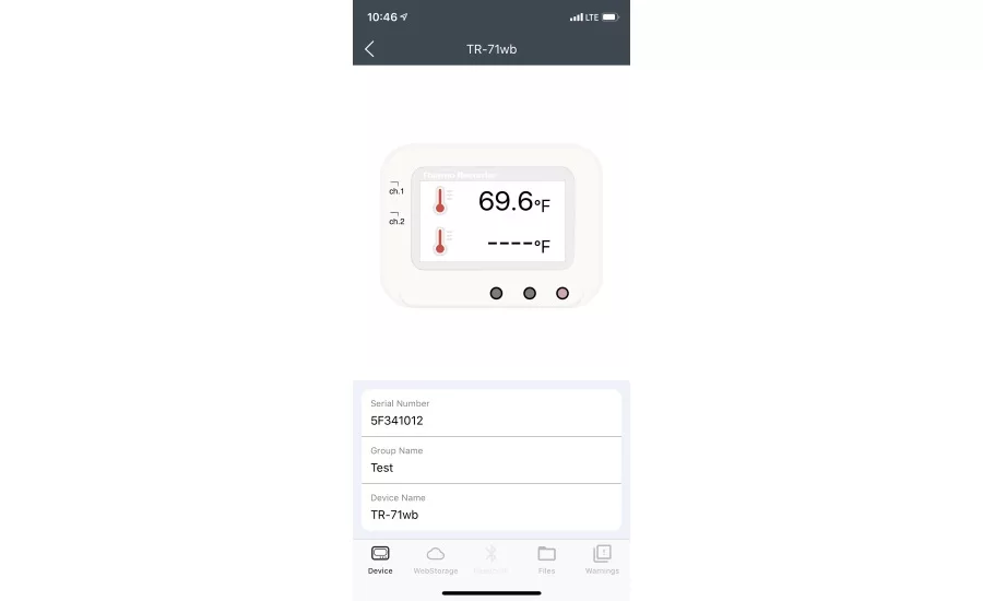 Mobile App for Monitoring and Uploading Temperature and Humidity Data in Real-time, T&D Thermo, Updated to Include Bluetooth Connectivity