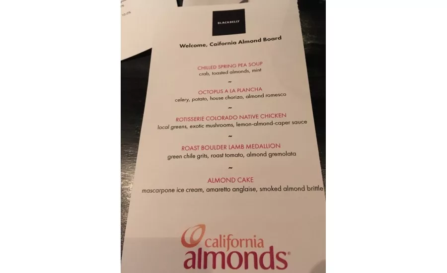 Snacks made with almonds