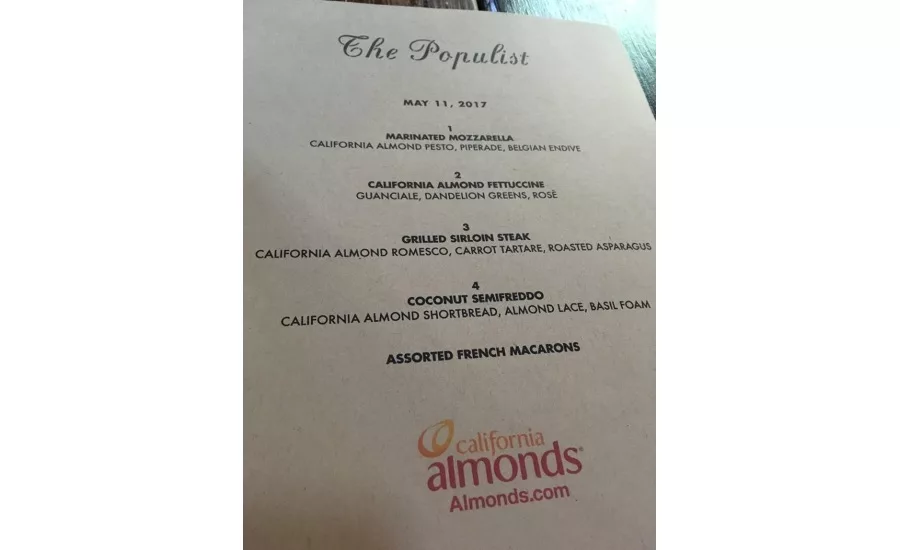 Snacks made with almonds