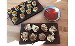 Quinoa pizzas in Saskatoon, Saskatchewan.
