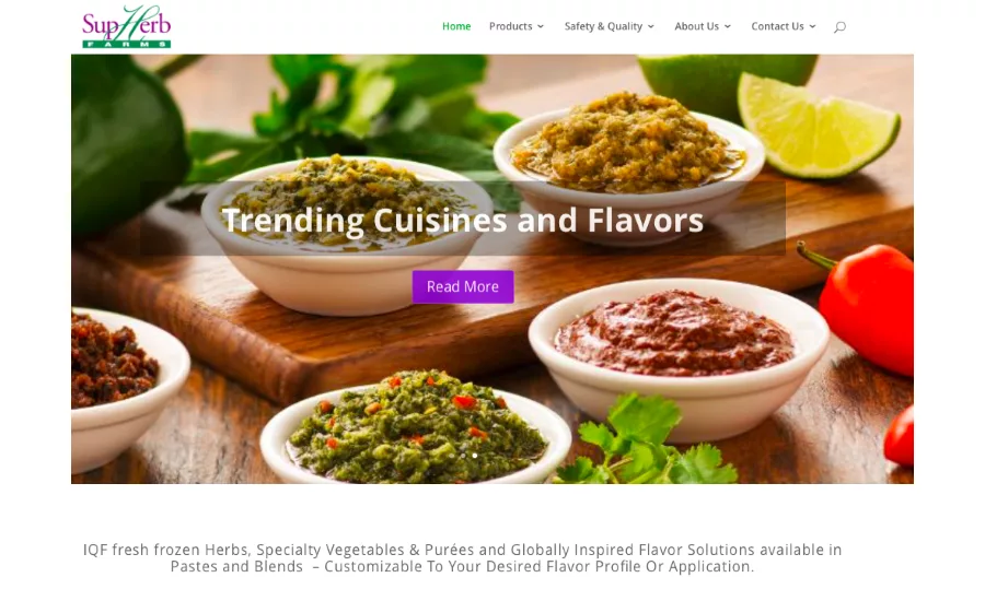 SupHerb Farms new website