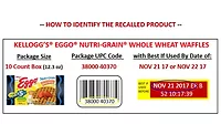 Kelloggs Eggo recall Kelloggs Eggo recall