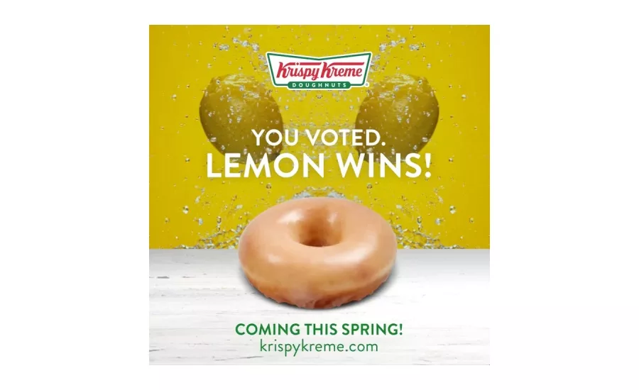 Krispy Kreme lemon glazed doughnut