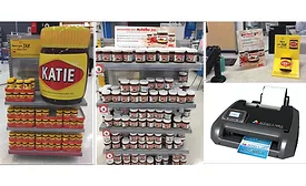 Afinia Label partnership with HP and Kmart Australia and Nutella