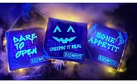 Blaze Pizza black light boxes for Halloween Blaze Pizza black light boxes for Halloween