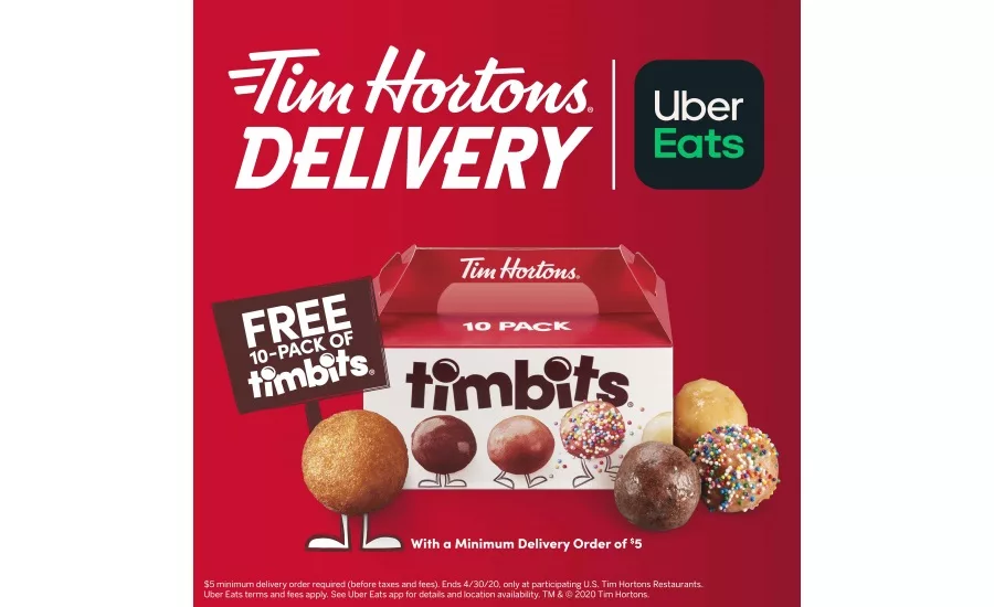 Tim Hortons U.S. partners with Uber Eats for first-ever delivery option