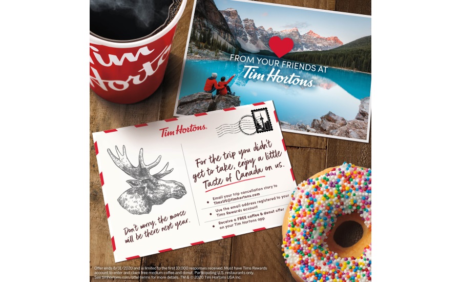 Trip to Canada cancelled because of COVID-19? Tim Hortons will give you a free taste of Canadas favorite coffee & doughnuts