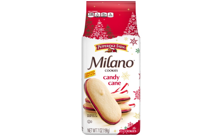 Candy Cane Milano cookies