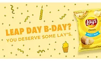 Lay’s chips in on Leap Day birthday celebrations with free potato chips for Leaplings Lay’s chips in on Leap Day birthday celebrations with free potato chips for Leaplings