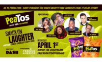 PeaTos Snacks, Dash Radio and Laugh Factory say laughter can be the best medicine