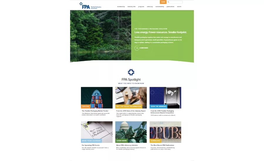 Flexible Packaging Association launches new website