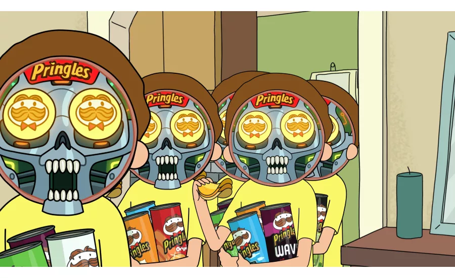 Pringles® Successfully Traps Interdimensional Traveling Duo Rick And Morty In 2020 Big Game Ad