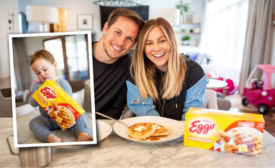 Team of celebs bring levity to the madness of mornings by helping parents LEggo with Eggo