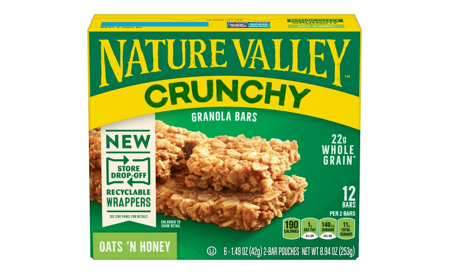 Nature Valley first-ever store drop-off recyclable snack bar wrapper