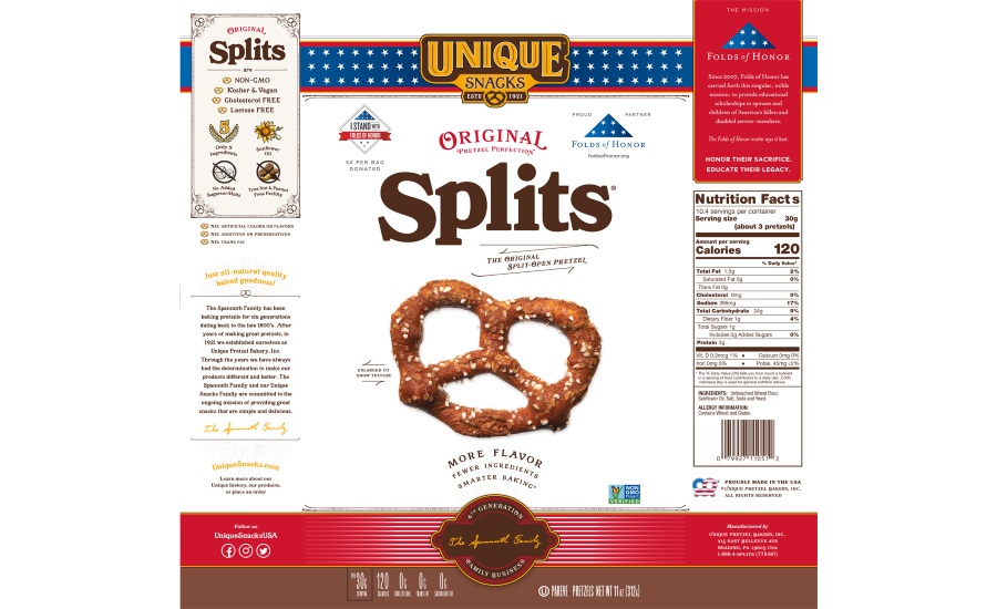 Unique Snacks supports Folds of Honor for fourth consecutive year