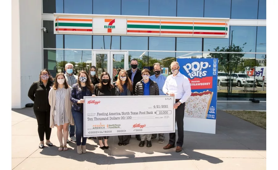 Kellogg Company and 7-Eleven team up to break Guinness World Record and donate worlds largest box of toaster pastries made with Pop-Tarts