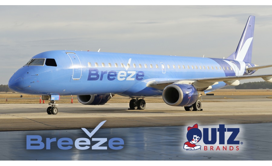 Utz Potato Chips partners with Americas newest airline, Breeze Airways
