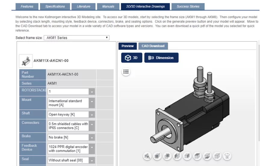 Kollmorgen 3D tool
