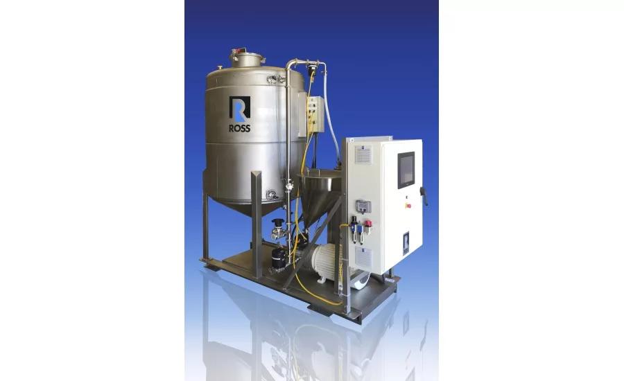 ROSS Skid-Mounted High Shear Powder Induction & Mixing System with Recirculation Tank